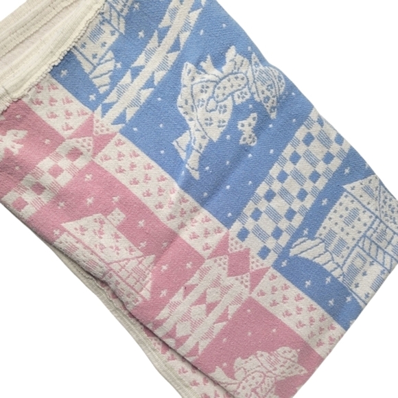 Viintage Cotton Made In USA Throw Blanket - Picture 1 of 5